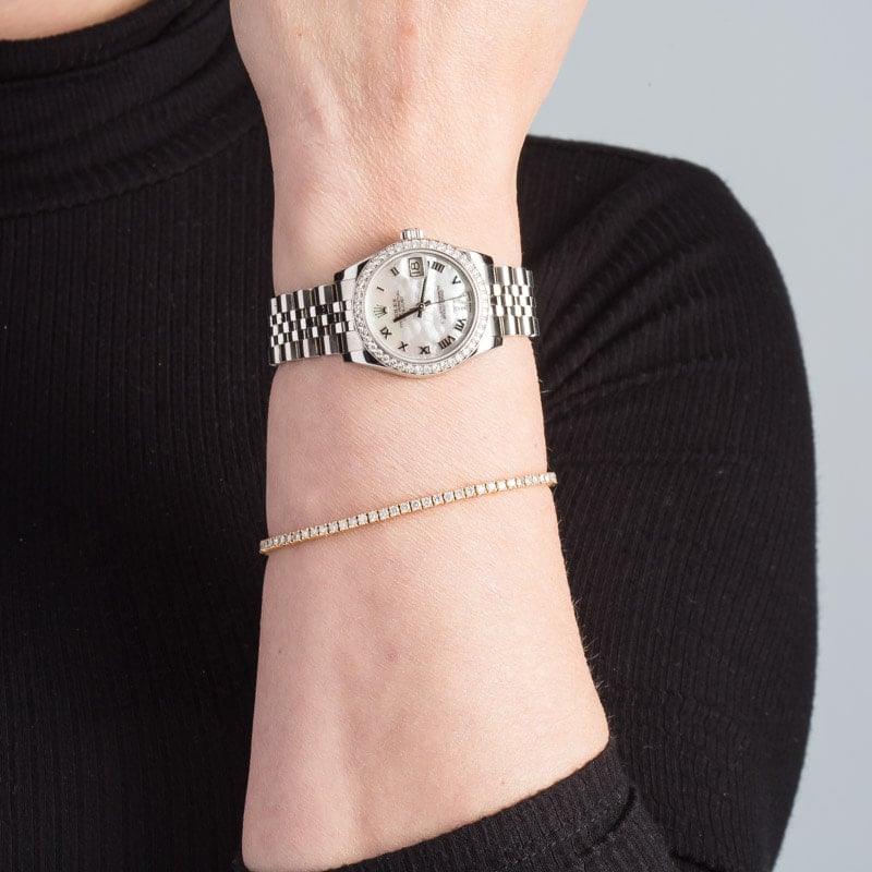 Rolex Datejust 31 ref 178384 Mother of Pearl Dial