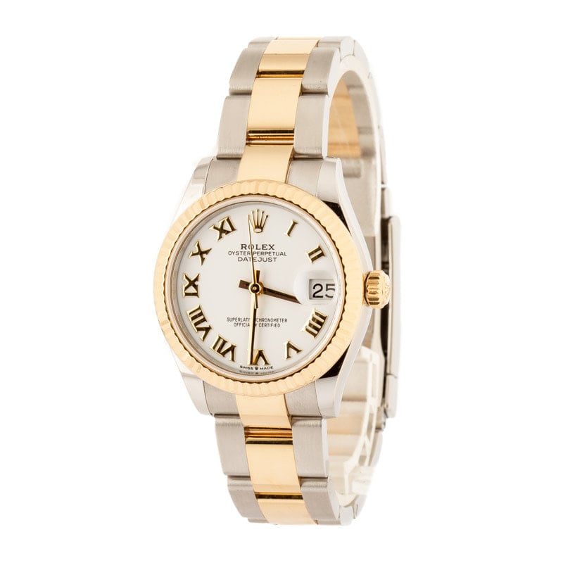 Rolex Datejust 278273 Oystersteel & 18k Yellow Gold White Dial
