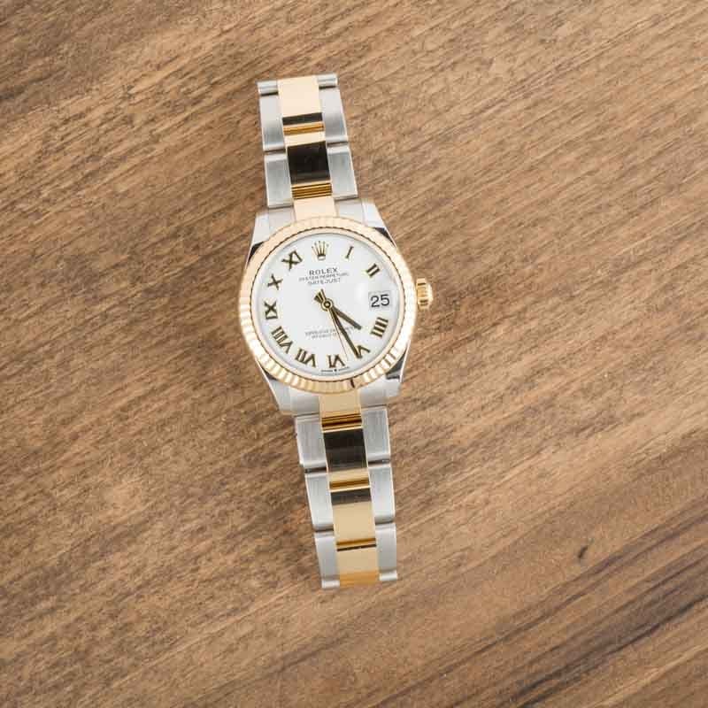 Rolex Datejust 278273 Oystersteel & 18k Yellow Gold White Dial