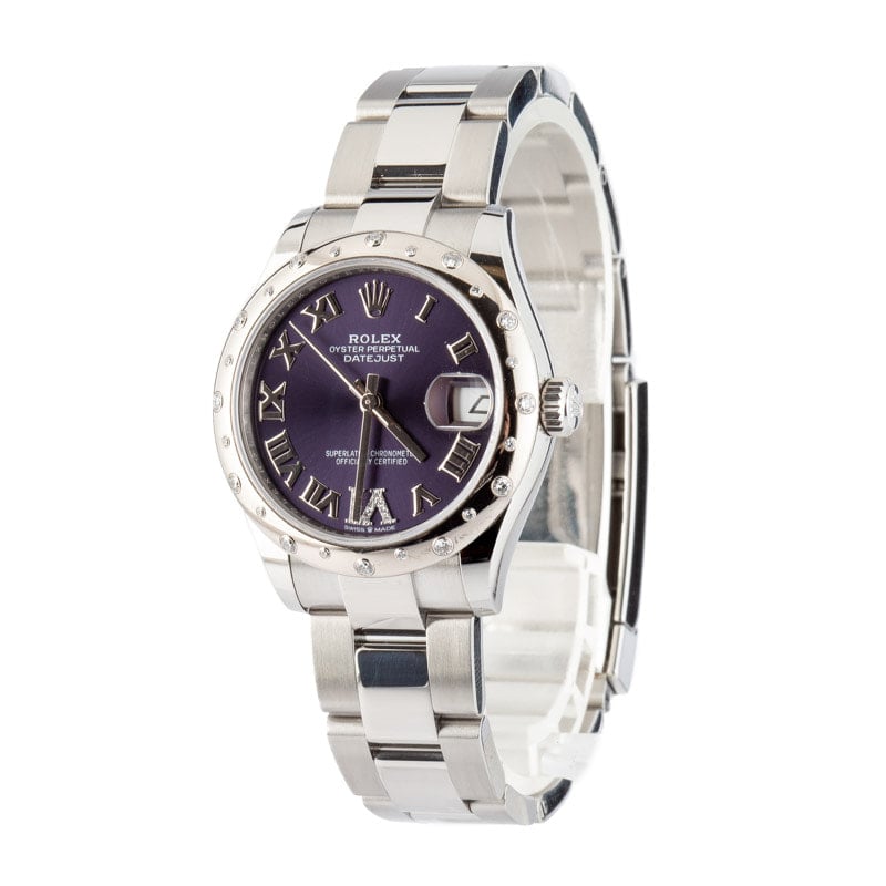 Rolex Datejust 31 Ref 278344 Purple Dial