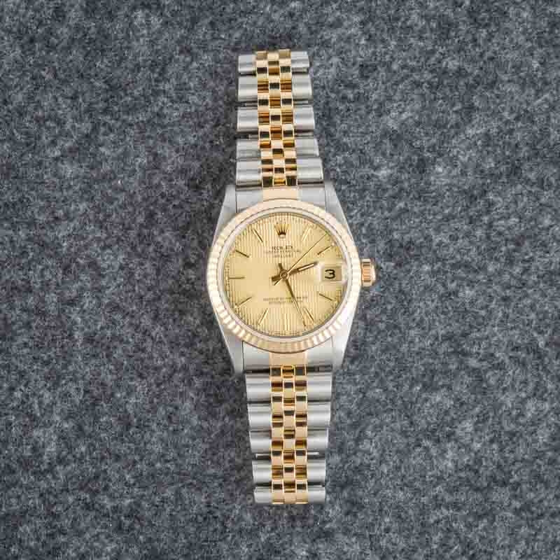Rolex Datejust 31 68273 Champagne Tapestry Dial