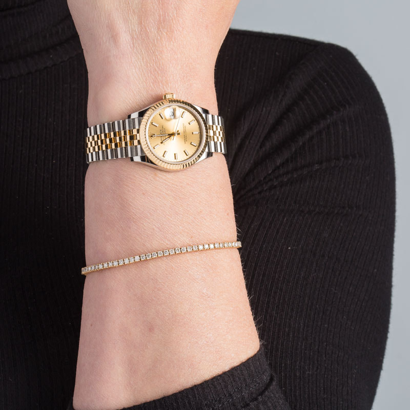 Ladies Rolex Datejust 278273 Champagne Dial