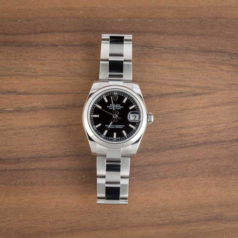 Rolex Datejust 31 Ref 178240 Black Dial