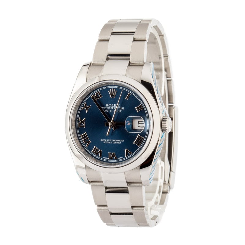 Rolex Datejust 116200 Blue Roman Dial
