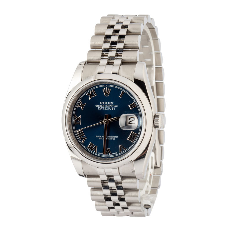 Rolex Datejust 116200 Blue Roman Dial