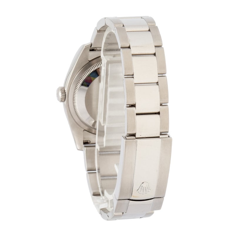 Pre-owned Rolex Datejust Ref 116200 White Roman Dial