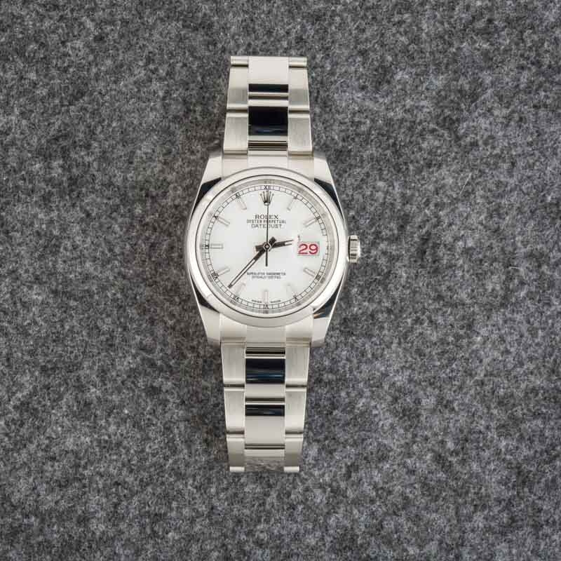 Rolex Datejust Ref 116200 White Dial