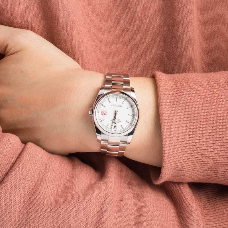 Rolex Datejust Ref 116200 White Dial