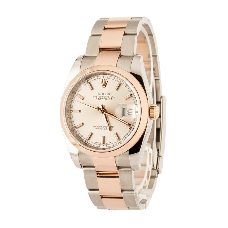 Rolex Datejust Ref 116201 Silver Dial