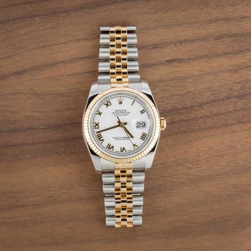 Rolex Datejust 36 116233 White Dial