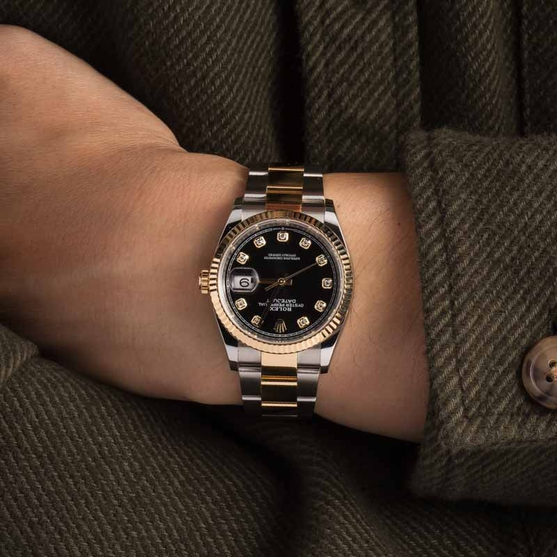 Rolex Datejust 36 Ref 126233 Black Diamond Dial