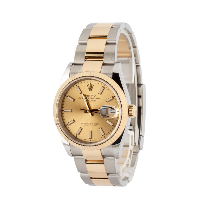 Pre-Owned Rolex Datejust Ref 126233 Champagne Dial