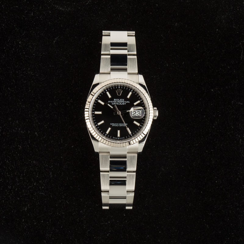 Rolex Datejust 126234 Black Chromalight Dial