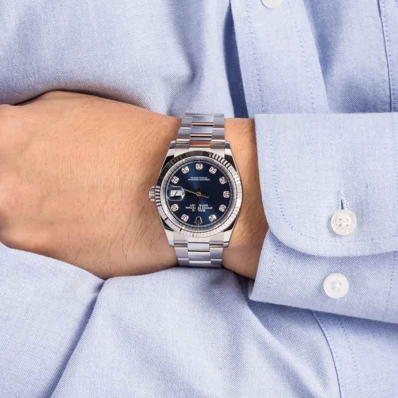 Rolex Datejust 36 Ref 126234 Blue Diamond Dial
