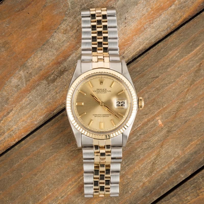Rolex Datejust 1600 Champagne Dial
