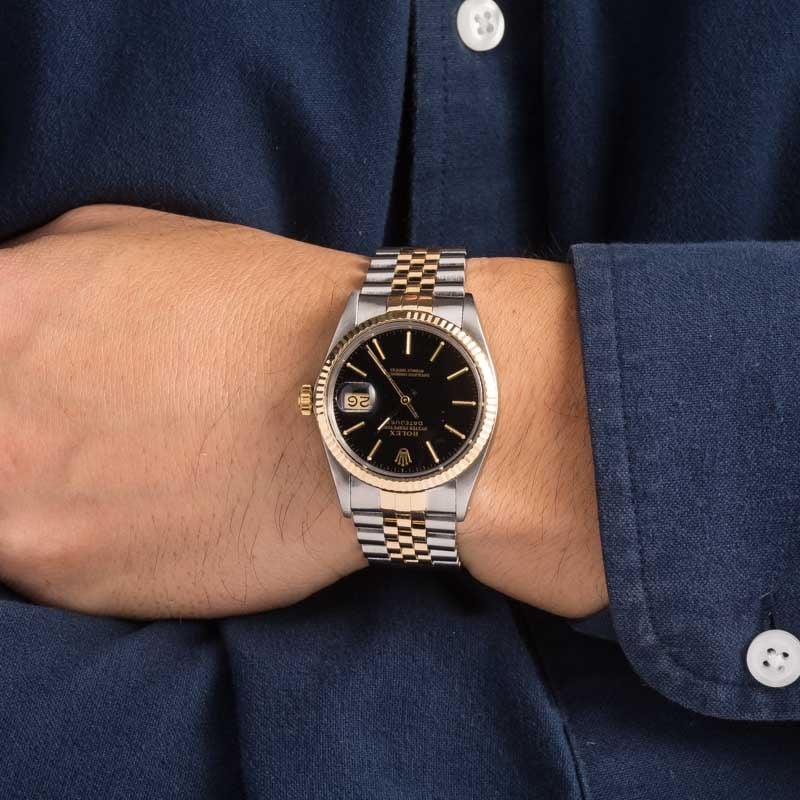 Rolex Datejust Two-Tone 16013 Black Dial