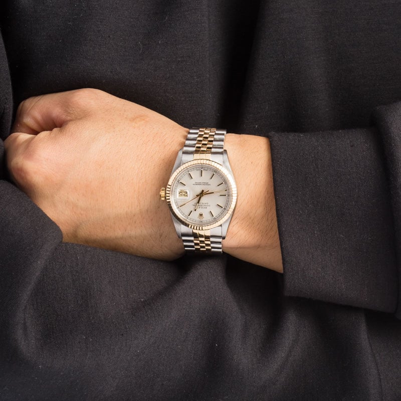 Rolex Datejust Ref 16013 Silver Dial