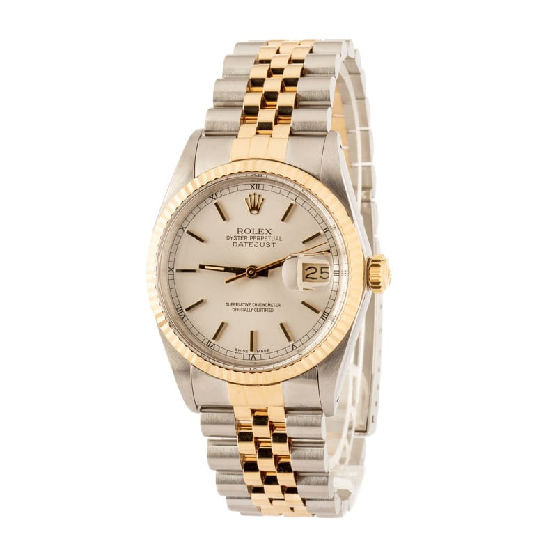 Rolex Datejust Ref 16013 Silver Dial