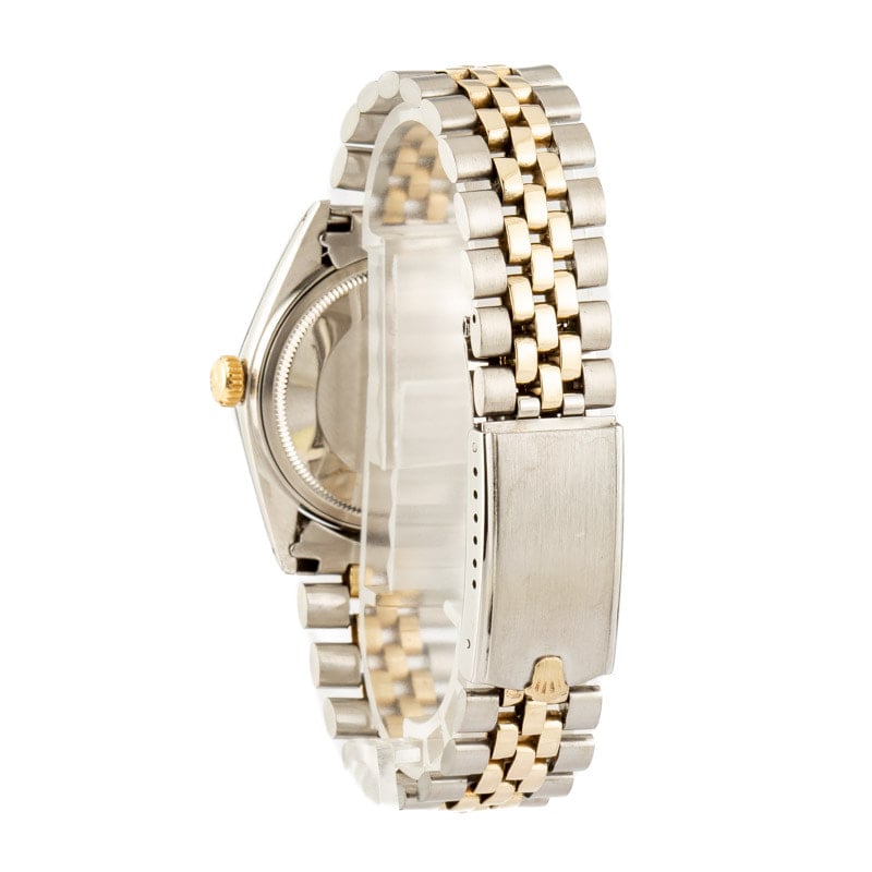 Pre-owned Rolex Datejust 16013 White Buckley Dial