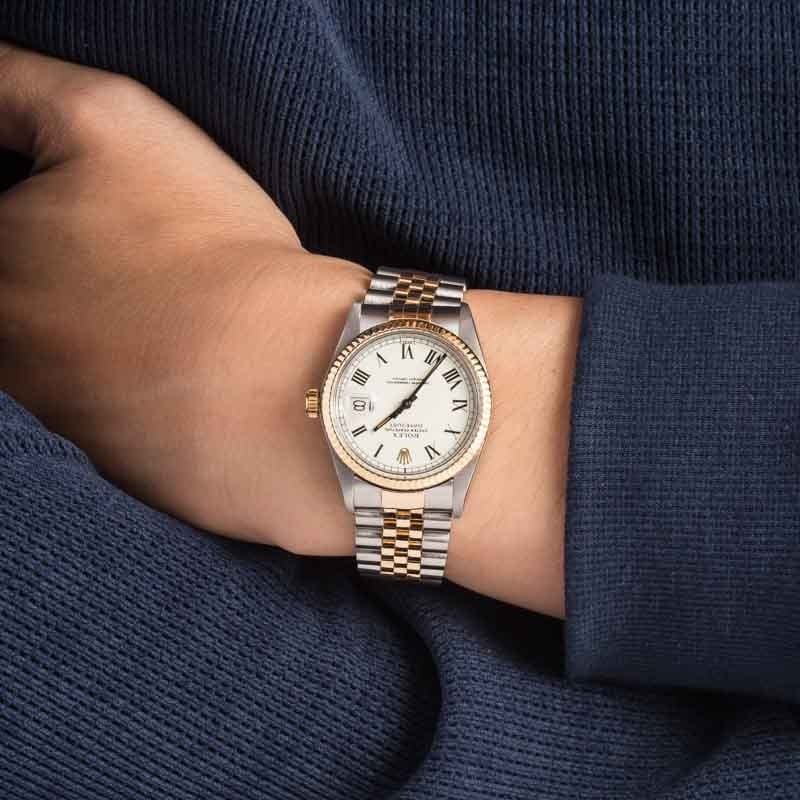 Rolex Datejust Ref 16013 White Buckley Dial