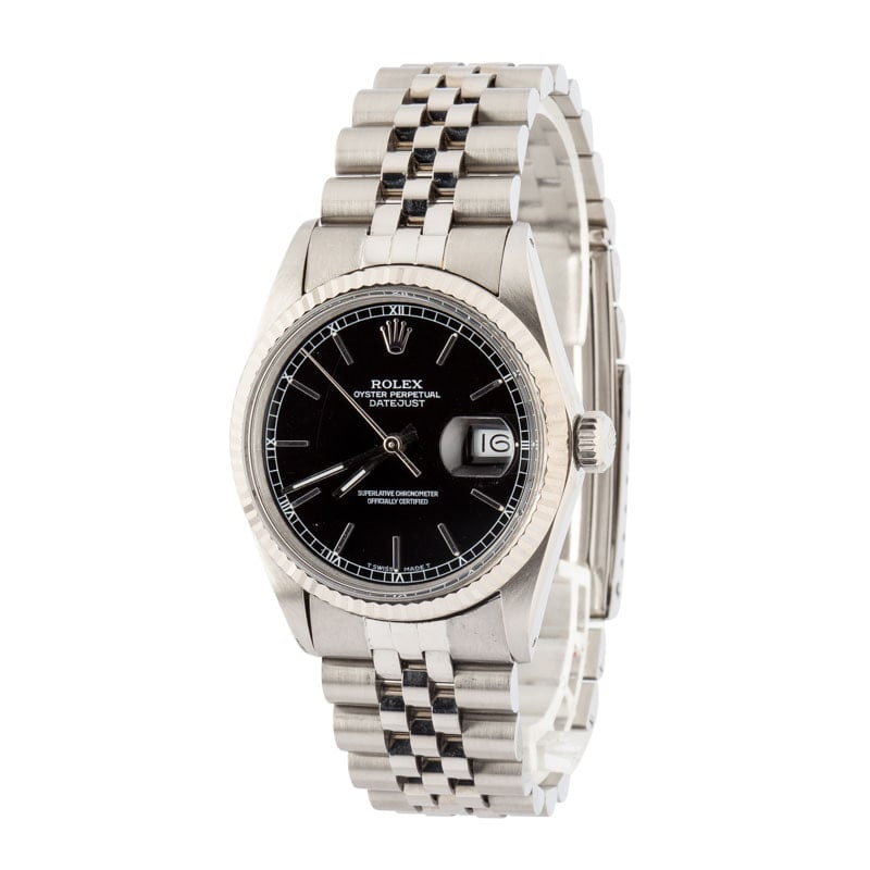 Rolex Datejust 36 Ref 16014 Black Dial