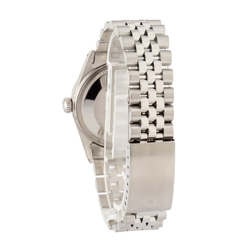 Used Rolex Datejust 16014 Silver Tapestry Dial