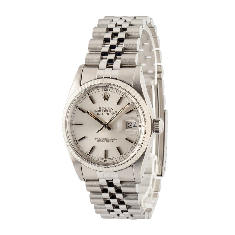 Rolex Datejust 16014 Silver Dial