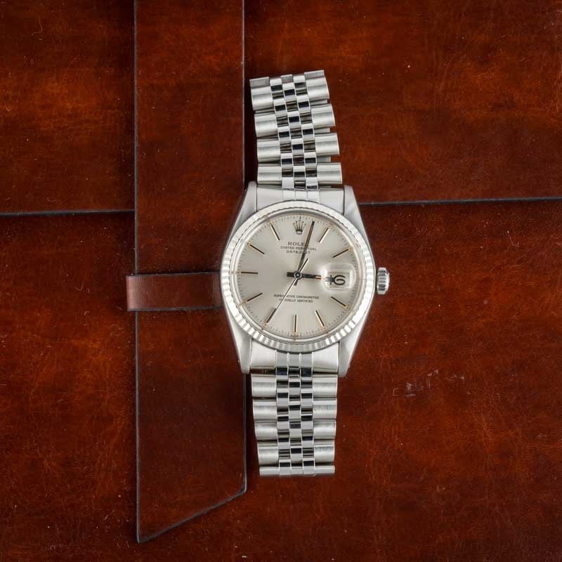 Used Rolex Datejust 16014 Silver Dial
