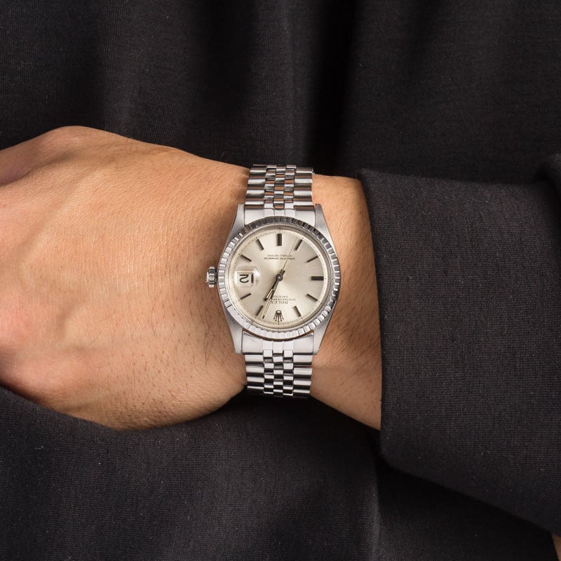 Pre-Owned Rolex Datejust 1603 Silver Dial