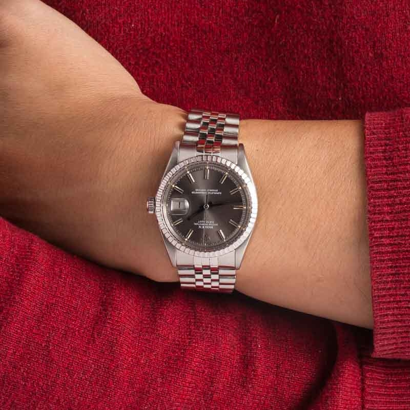Used Rolex Datejust 1603 Slate Gilt Dial