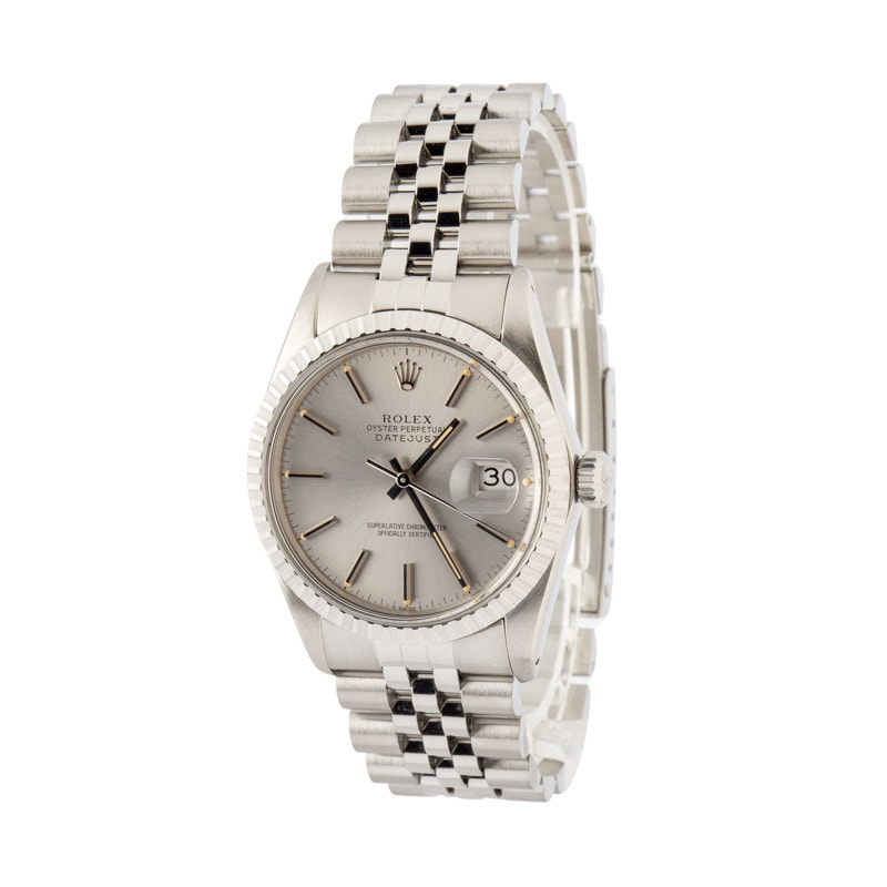 Pre-owned Rolex Datejust 36 Ref 16030 Silver