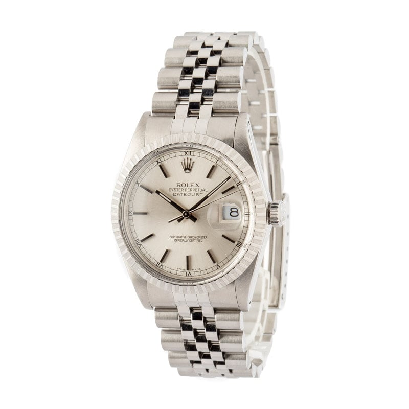 Pre-Owned Rolex Datejust 16030 Silver Dial