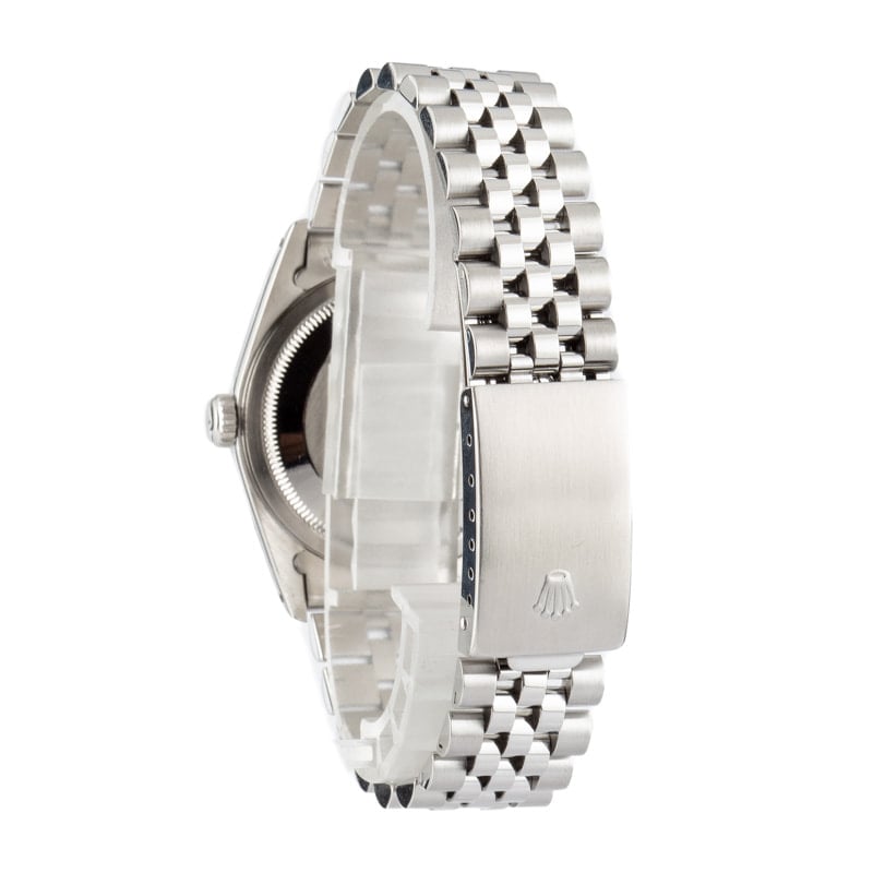 Rolex Datejust 16200 Silver Tapestry Dial