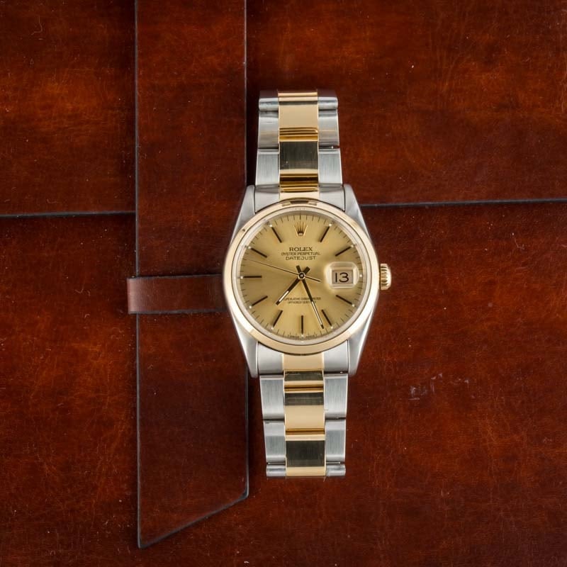 Used Rolex Datejust 16203 Champagne Dial