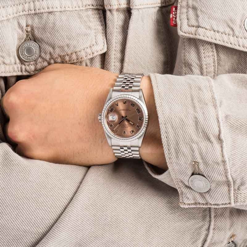 Rolex Datejust Ref 16220 Salmon Dial