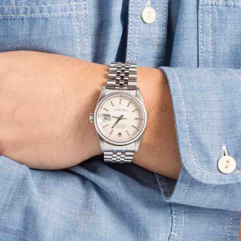 Rolex Datejust Ref 16220 Silver Dial