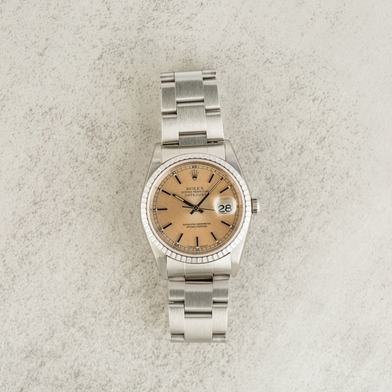 Rolex Datejust Ref 16220 Stainless Steel Oyster