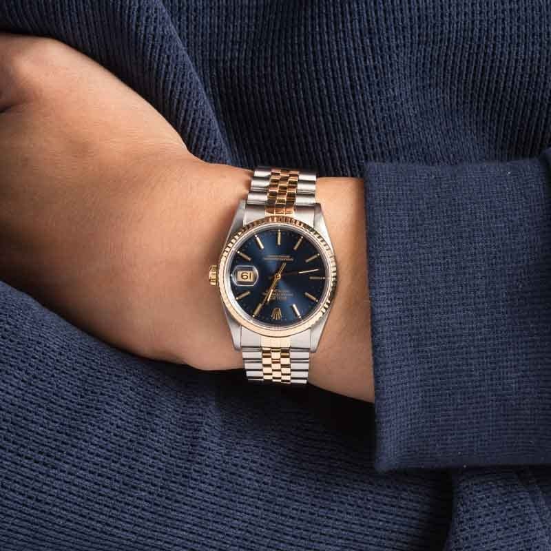 Rolex Datejust ref 16233 Blue Dial