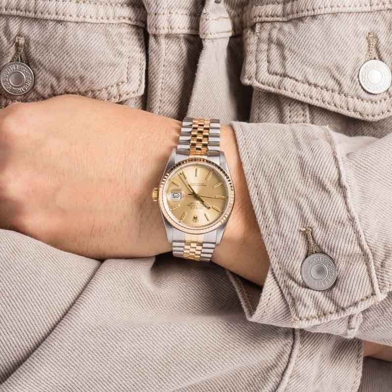 Rolex Datejust ref 16233 Champagne Dial