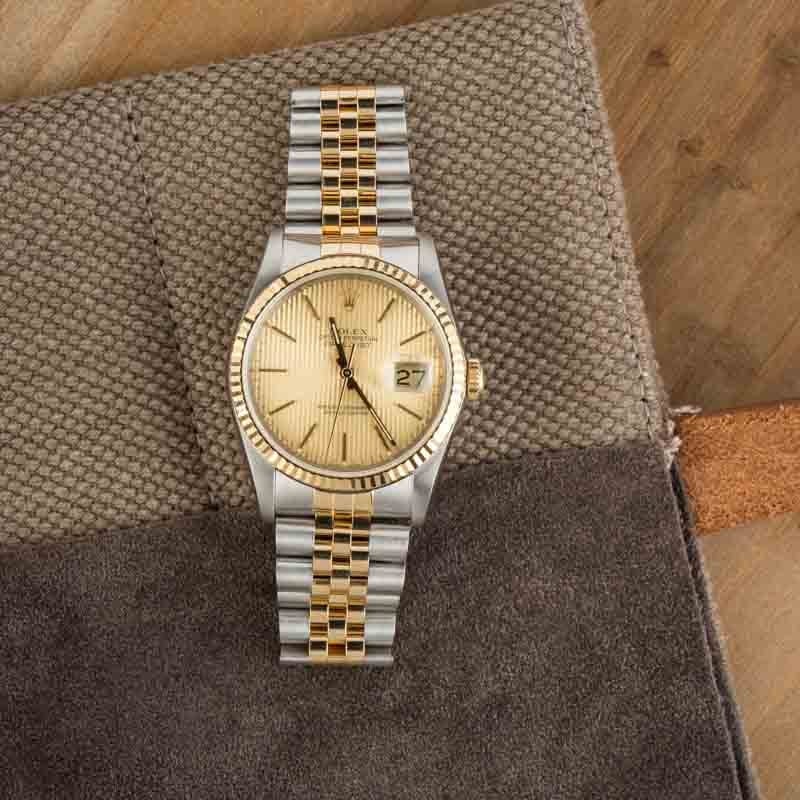 Pre-Owned 36MM Rolex Datejust 16233 Tapestry Dial
