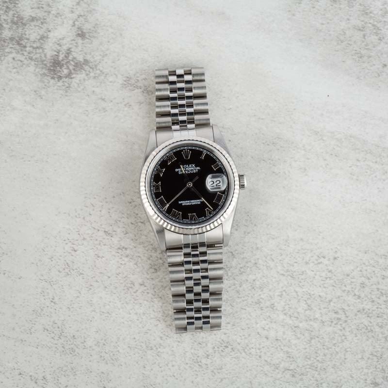 Rolex Datejust Ref 16234 Black Dial