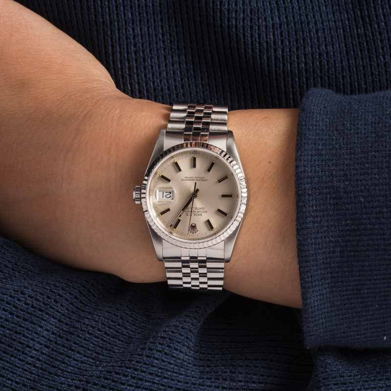 Rolex Datejust Ref 16234 Silver Dial
