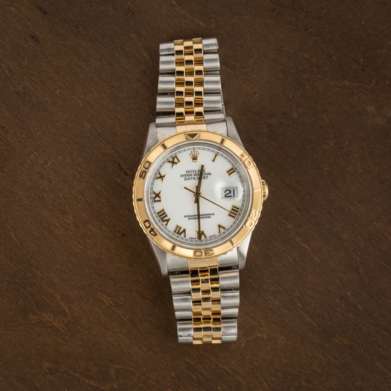 Rolex Datejust Ref 16263 White Dial Thunderbird