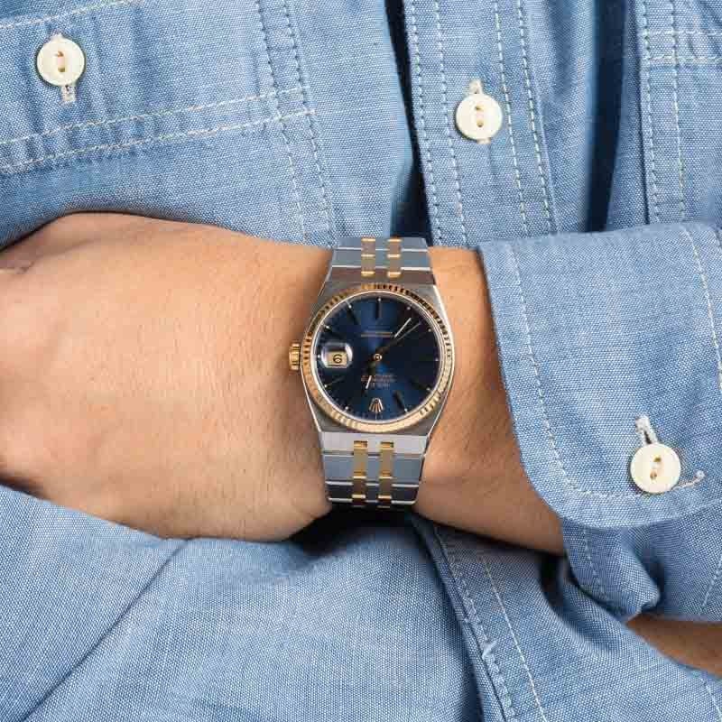 Rolex Datejust OysterQuartz Ref 17013 Blue Dial
