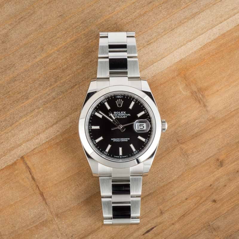 Rolex Datejust 41 Ref 126300 Black Dial