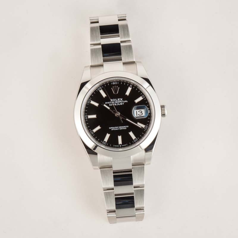 Rolex Datejust 41 Ref 126300 Black Dial