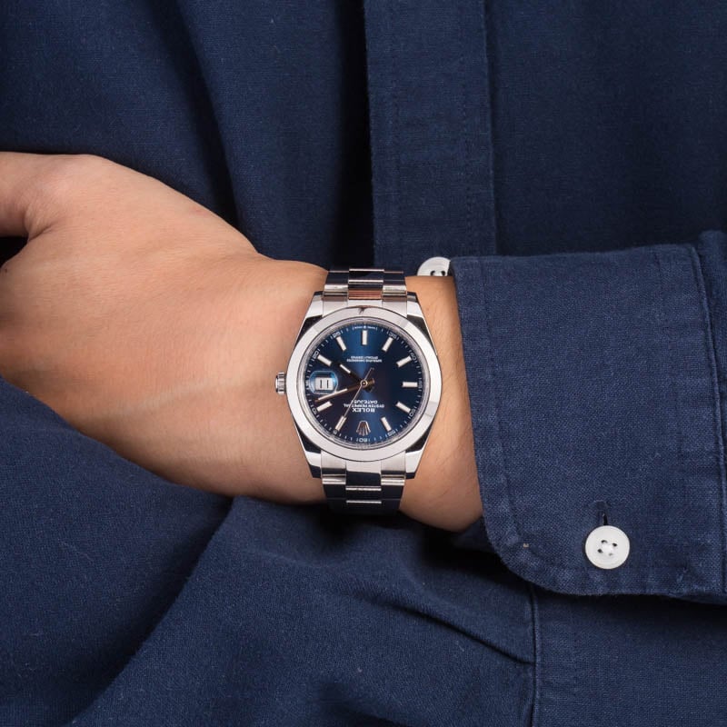 Pre-Owned Rolex Datejust 41 Ref 126300 Blue Dial