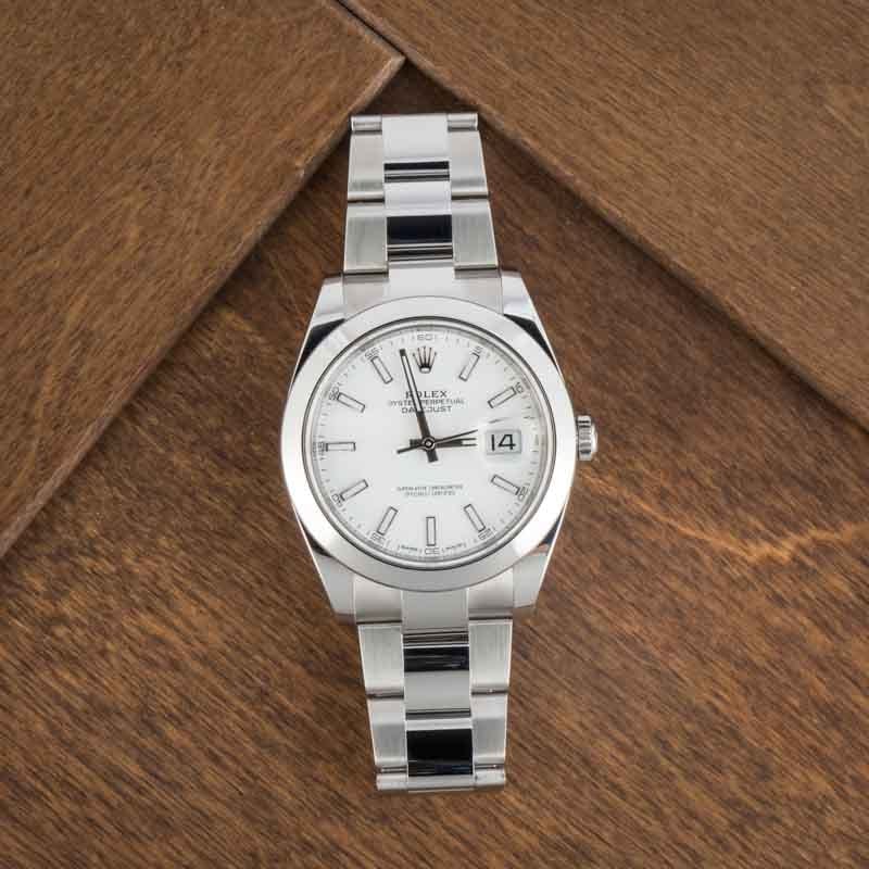 Rolex Datejust 41 126300 White Index Dial