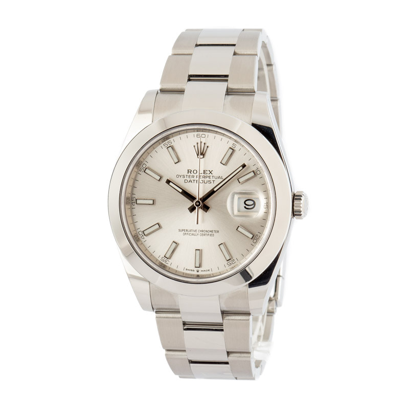 Rolex Datejust 41 Ref 126300 Silver Dial