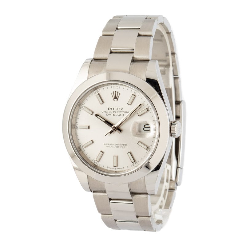 Rolex Datejust 41 Ref 126300 Silver